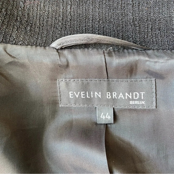 Evelin Brandt  Berlin Wool Blend Made In Germany Blazer - Picture 7 of 14